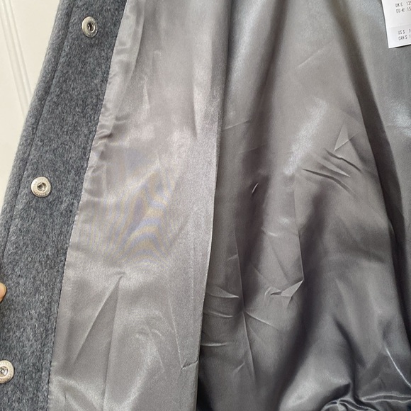 NWT Abercrombie & Fitch Wool Blend Bomber Jacket - Picture 4 of 6